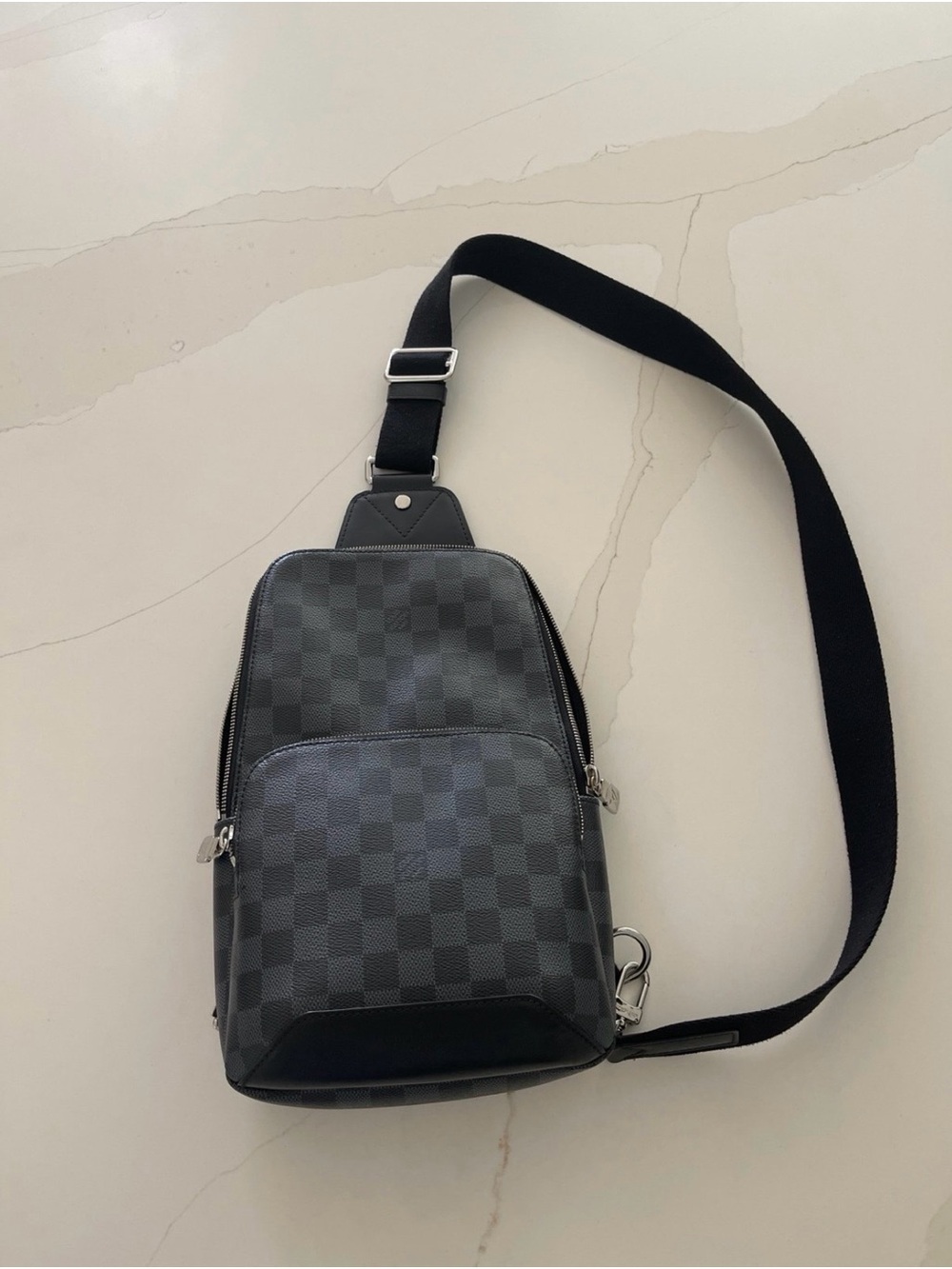 Louis Vuitton Black Damier Graphite Sling Bag